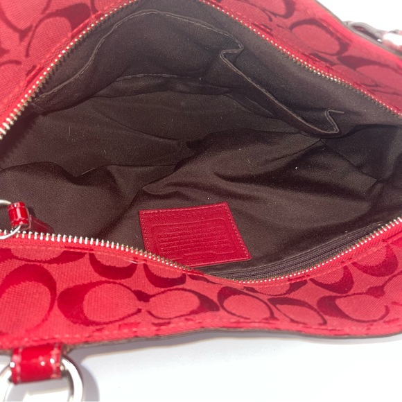 (1457) Beautiful RED Coach handbag purse - Picture 13 of 13